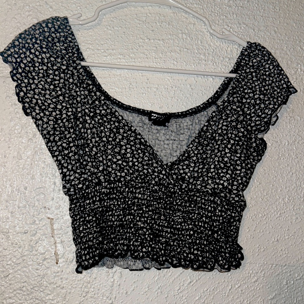Floral billabong crop top